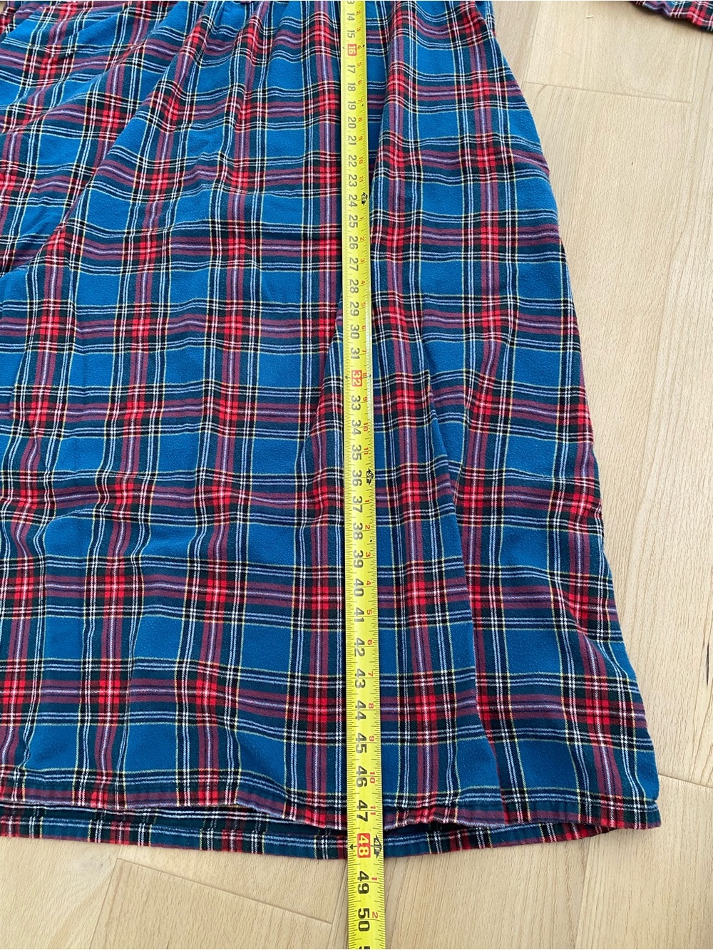 L.L.Bean Women’s XL Petite Flannel Nightgown Plaid - Picture 6 of 8